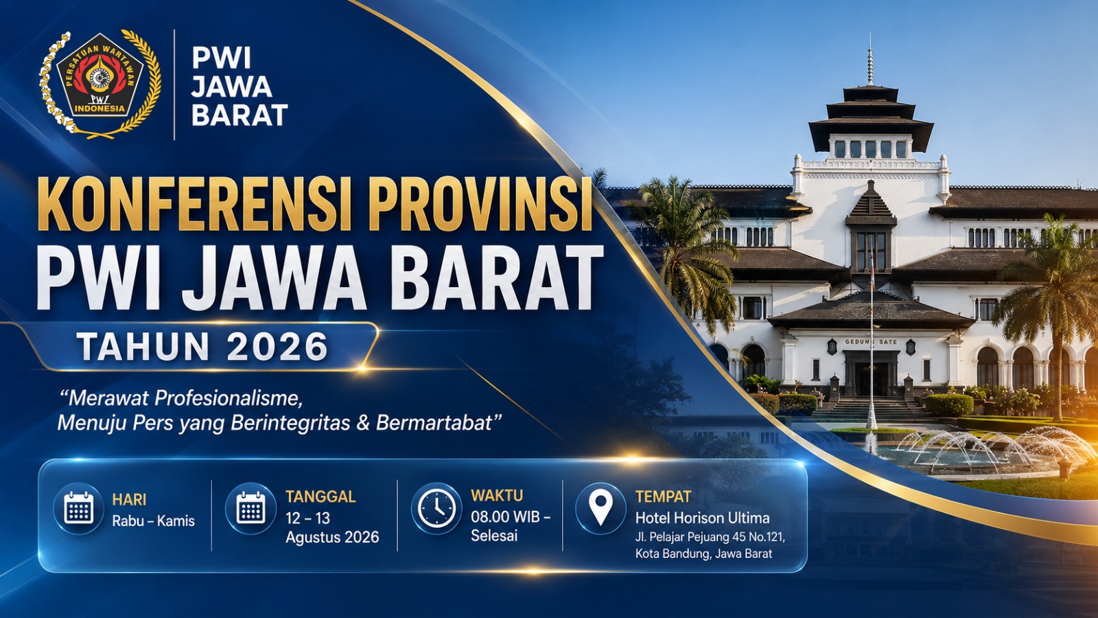 Sosialisasi Konferprov PWI Jabar, Pastikan Tahapan Konferensi Sesuai AD ART