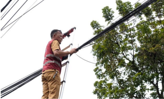 Diskominfo Tertibkan Kabel Semrawut, Rapikan 41 Titik Sepanjang 2026