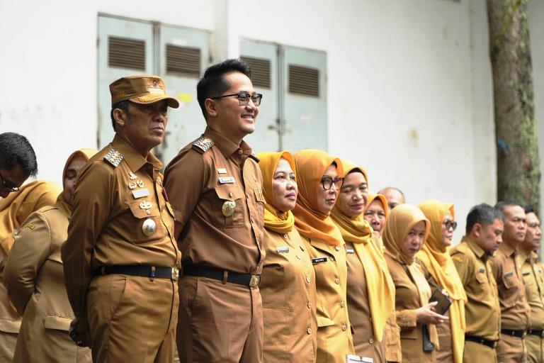 Apel Perdana Ramadan, Ngatiyana Komitmen Tegakkan Disiplin ASN Cimahi