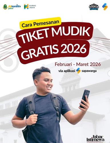Pemprov Jabar Siapkan 3.040 Tiket Mudik Gratis 2026, Daftar Lewat Aplikasi Sapawarga