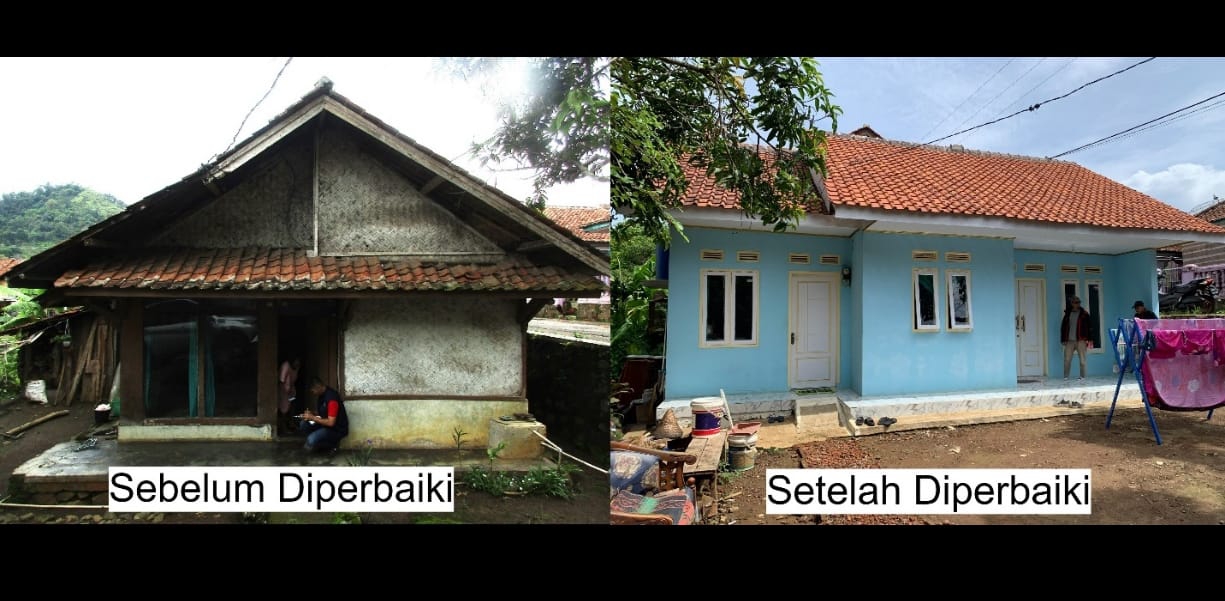 bank bjb Memperbaiki 50 Rutilahu di Kabupaten Majalengka