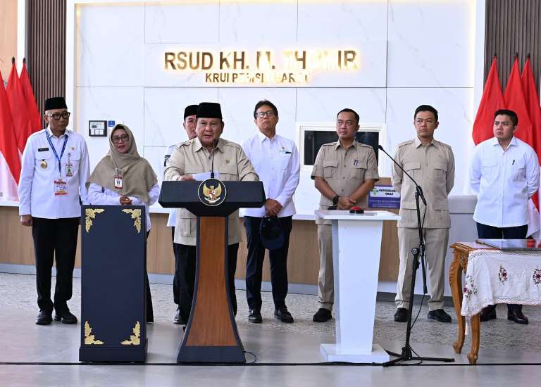 Presiden Prabowo Resmikan RSUD K.H. Muhammad Thohir Krui