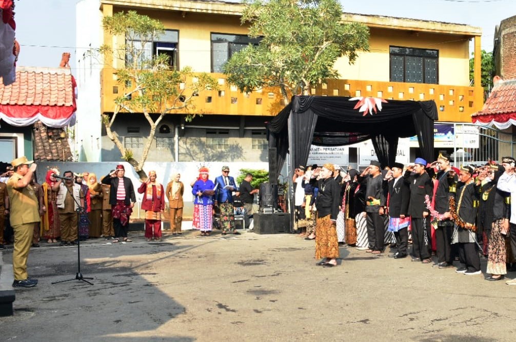 Sambut HUT  RI ke-81, Apel Pagi Dikemas Gelar Kreativitas Budaya