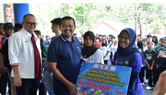 Olahraga Atlet dan Pelatih Porprov XV Diberi  Uang Transport
