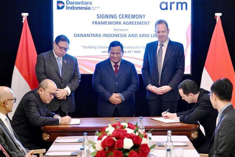 Presiden Prabowo Saksikan Kemitraan Danantara–Arm, Indonesia Percepat Lompatan Industri Semikonduktor